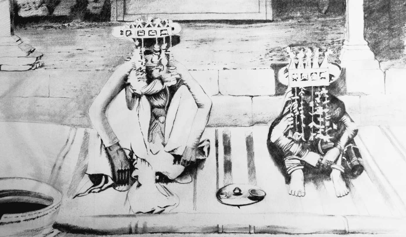 Bridal couple, Mali, India